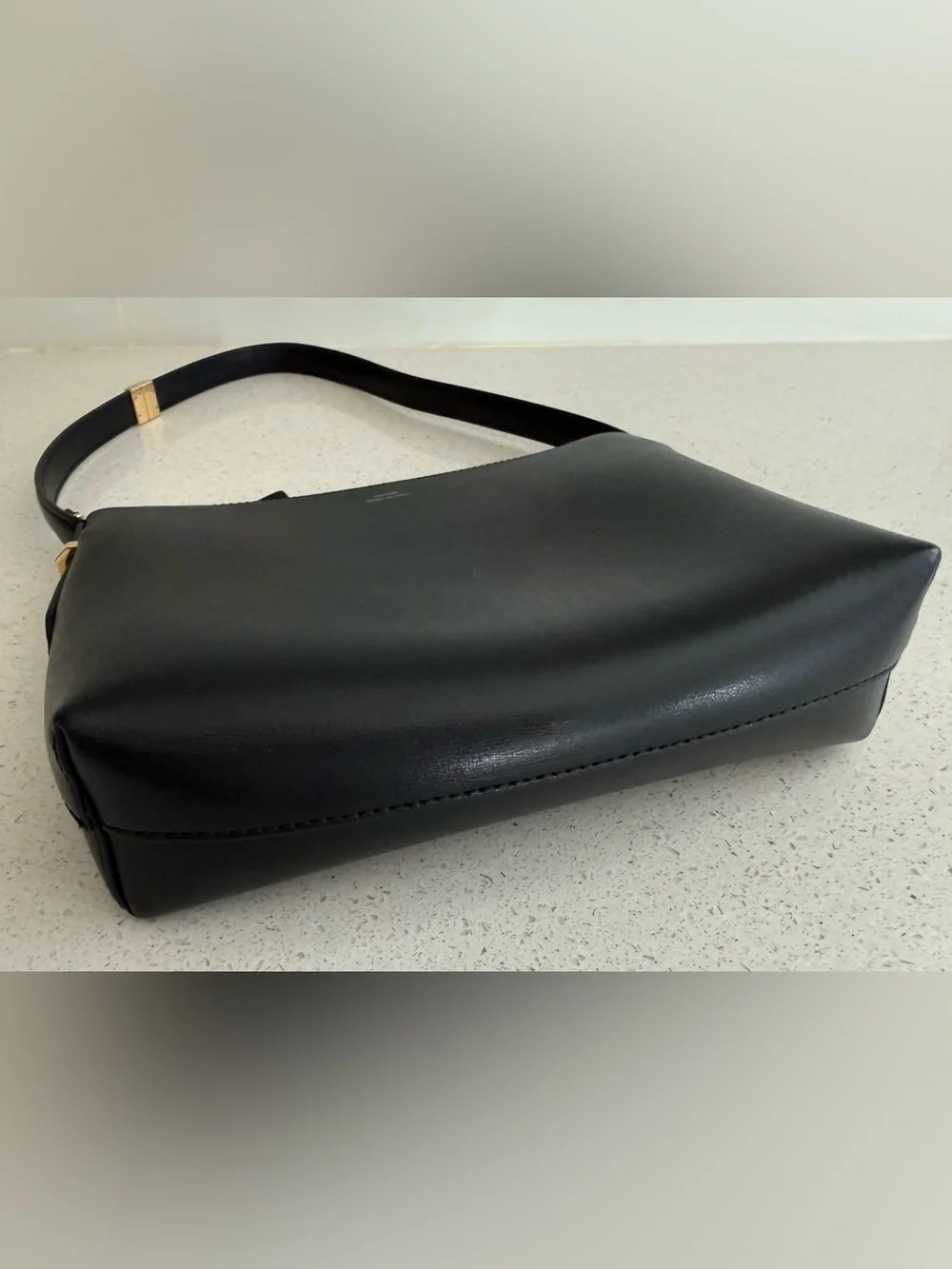TOTEME shoulder bag Logo-detail Black leather - Picture 5 of 7